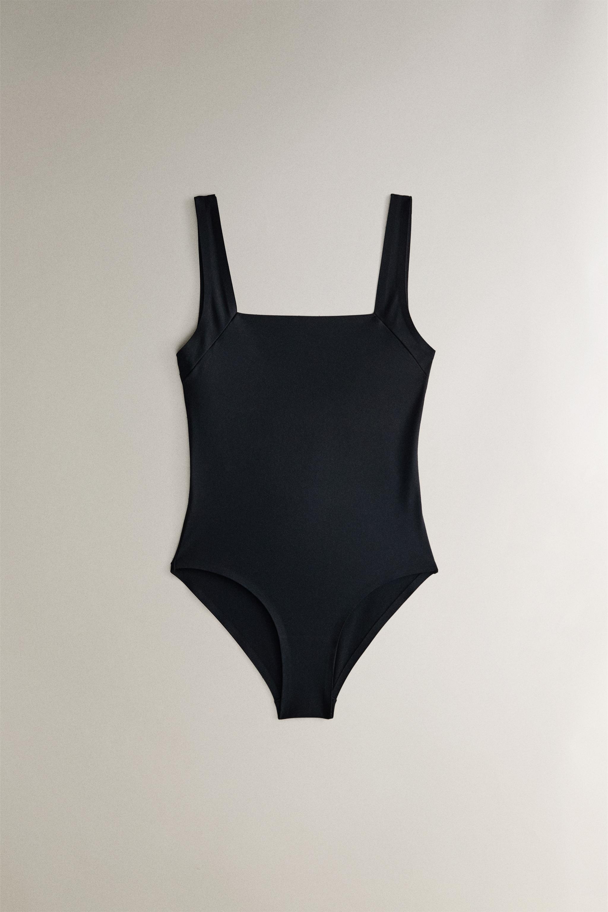 ZARA  コントラスト ストラップ ビーチ スイムウェア コントラストワイヤービキニトップ - レッド | ZARA Japan / 日本