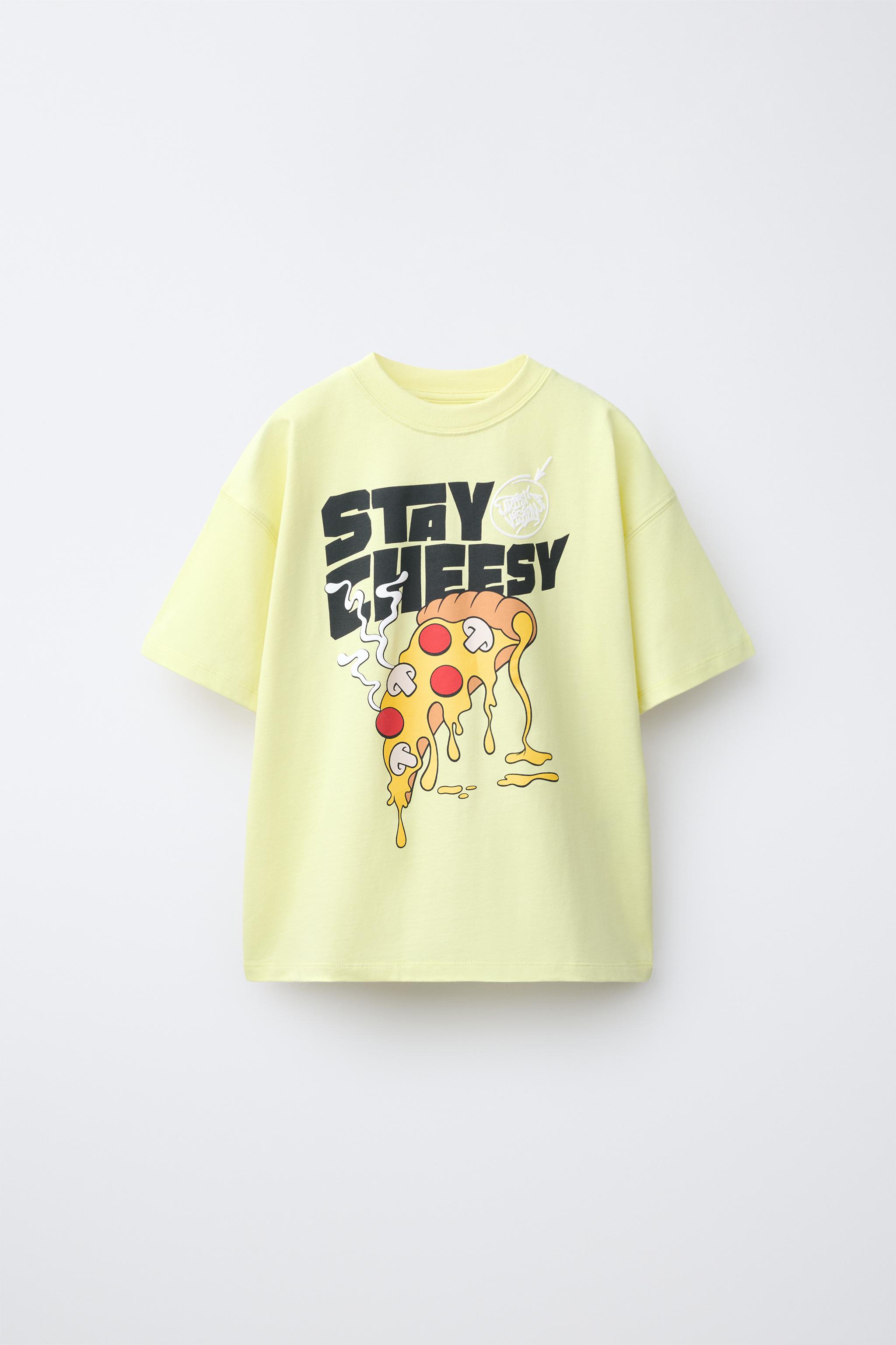 Детские футболки Zara PIZZA PRINT T-SHIRT