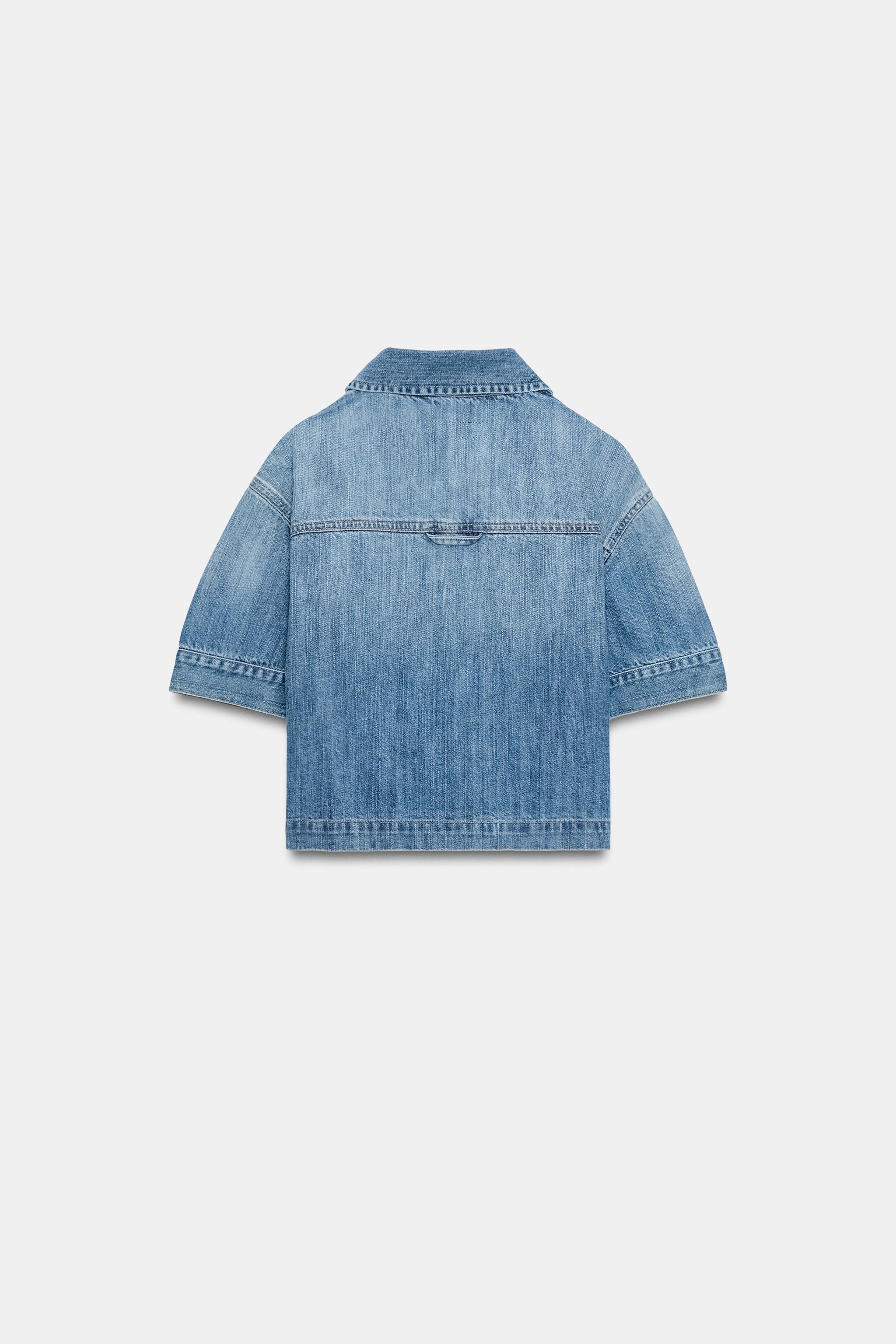 CHEMISE Z1975 EN DENIM À MANCHES COURTES