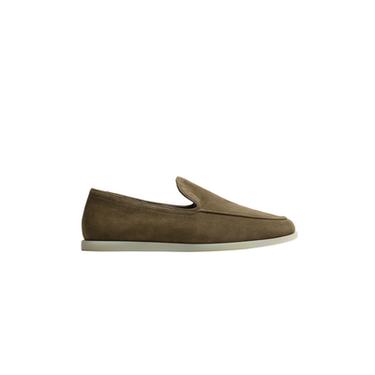 CASUAL LEATHER LOAFERS - Grey by Zara