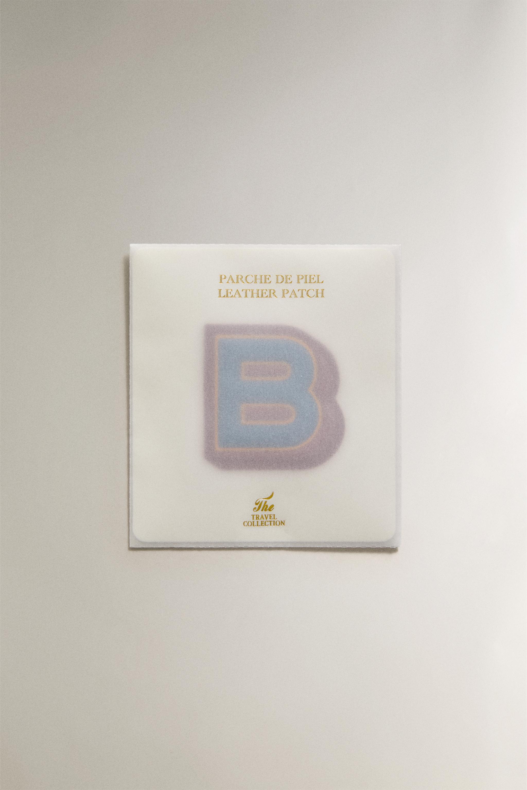LEATHER LETTER B PATCH