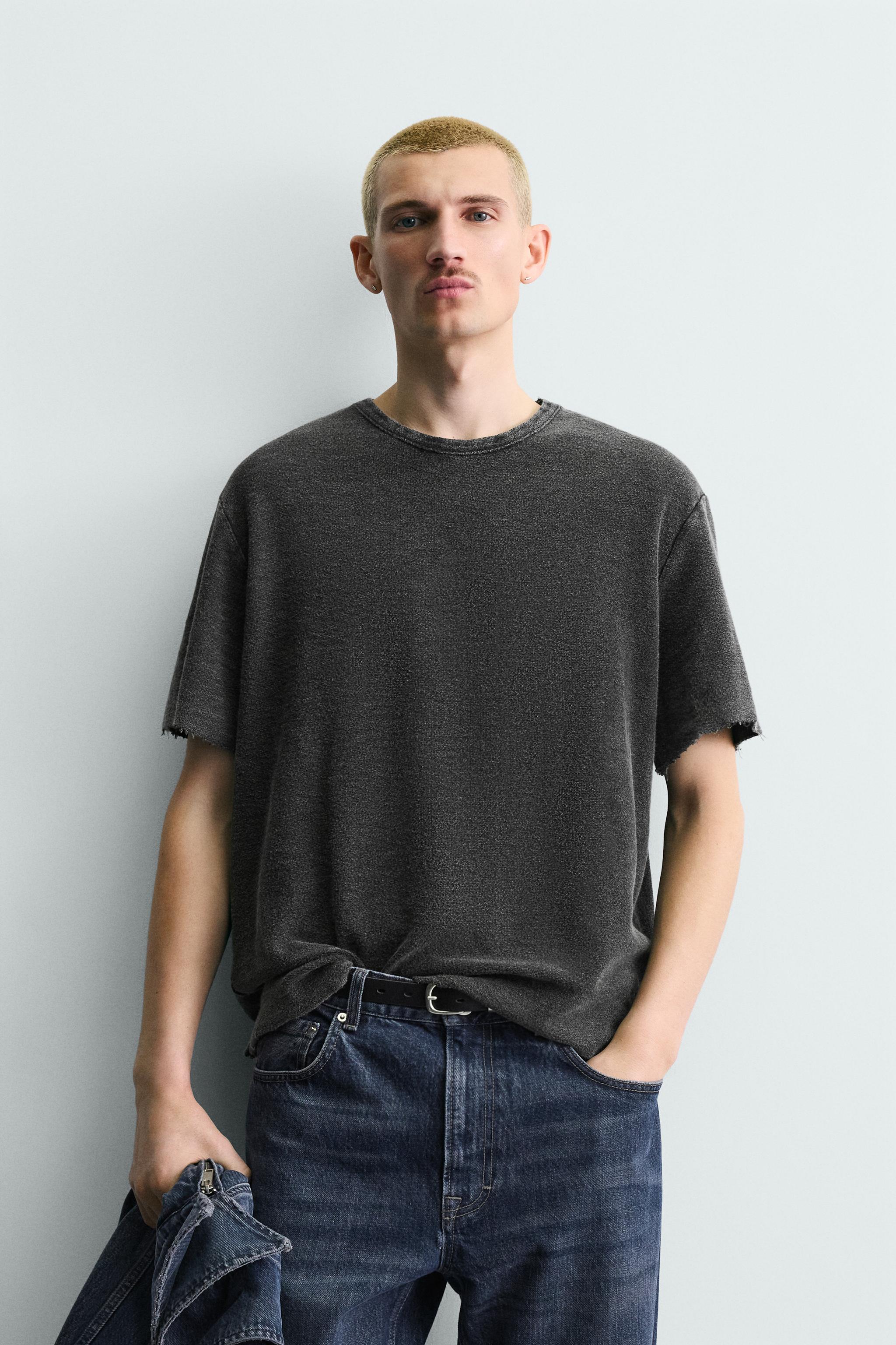 WASHED KNIT T-SHIRT