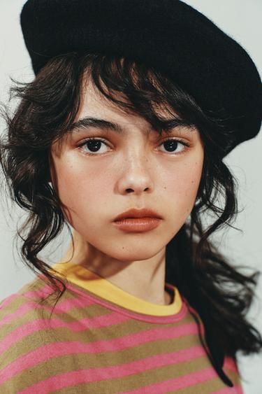 BÉRET LAINE 100 % AVEC NŒUD - Noir de Zara - Image 1