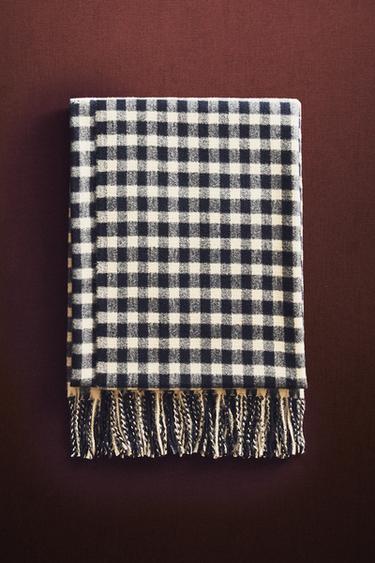 PLAID DOUX VICHY NOËL - Bleu de Zara - Image 4
