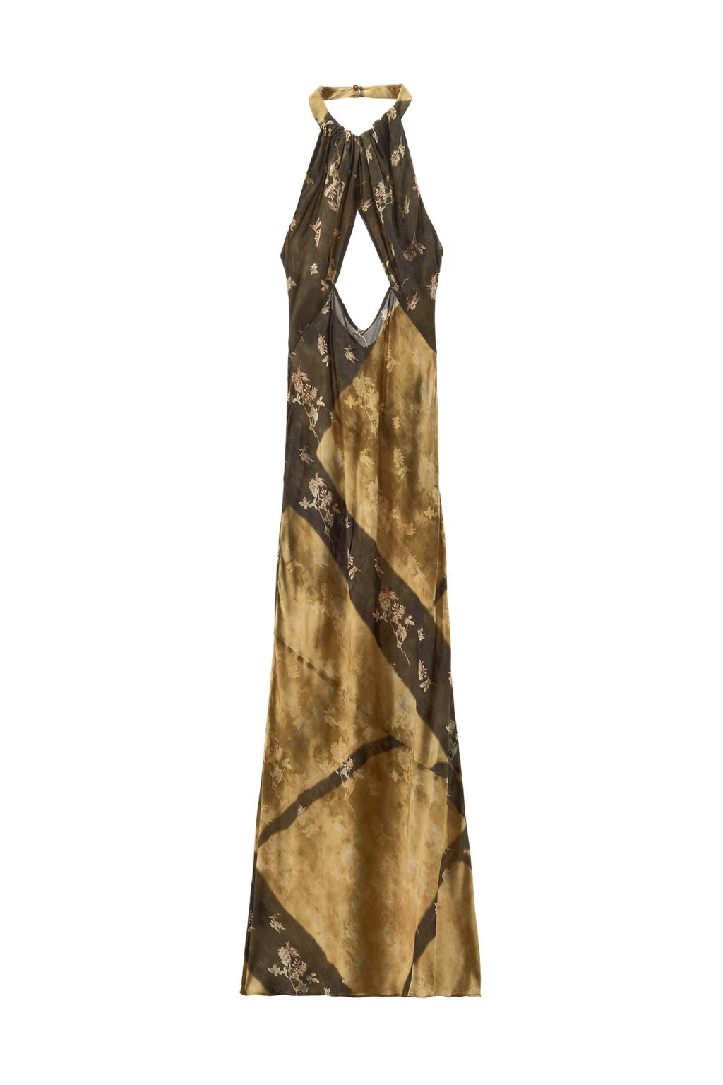 PRINTED HALTER DRESS - image 3