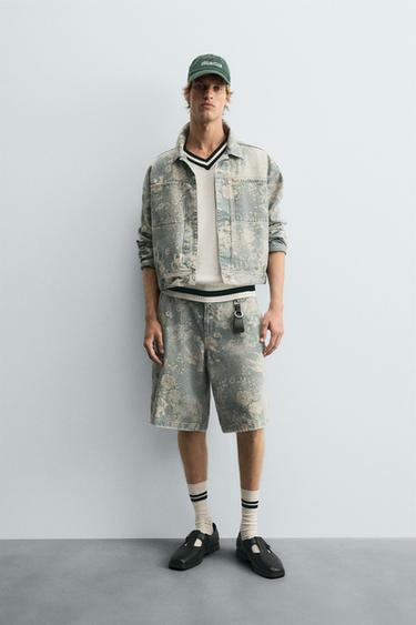 FLORAL PRINT DENIM JACKET - Multicoloured by Zara - Image 0