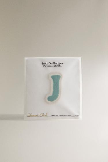 THERMO-ADHESIVE LETTER J PATCH - Blue by Zara - Image 4