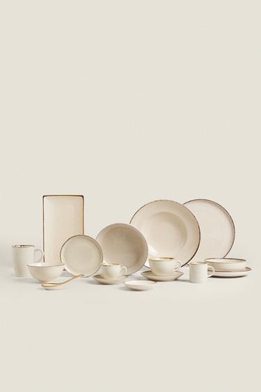 Zara PORCELAIN DISHWARE - Light ecru - Image 0