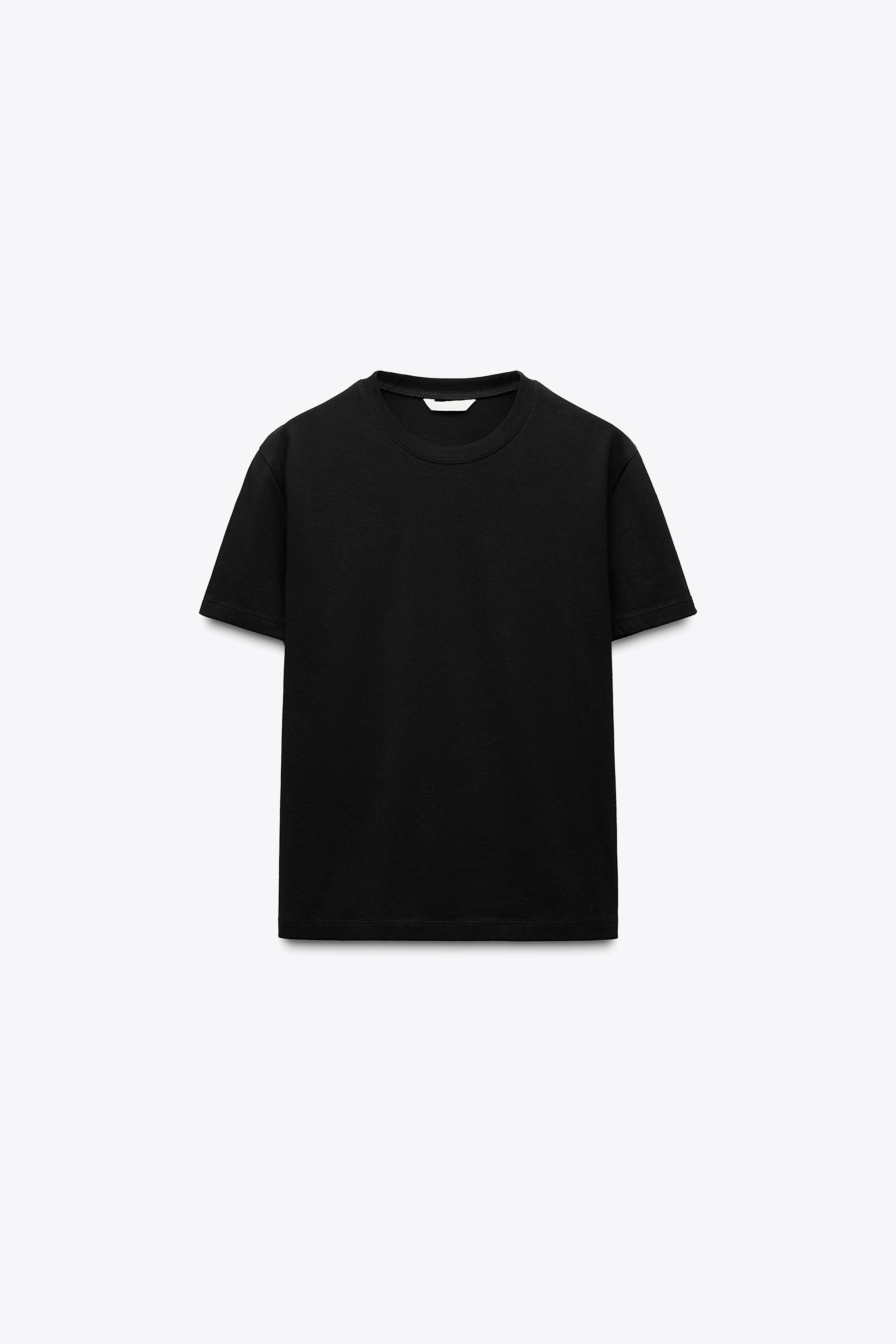 Camiseta Básica Camiseta Sin Manga Mujer Zara Camisetas Negras