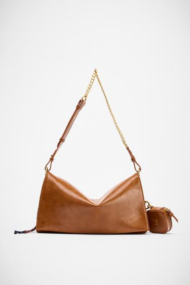 MULTI-CHARM BAG - Dark tan by Zara