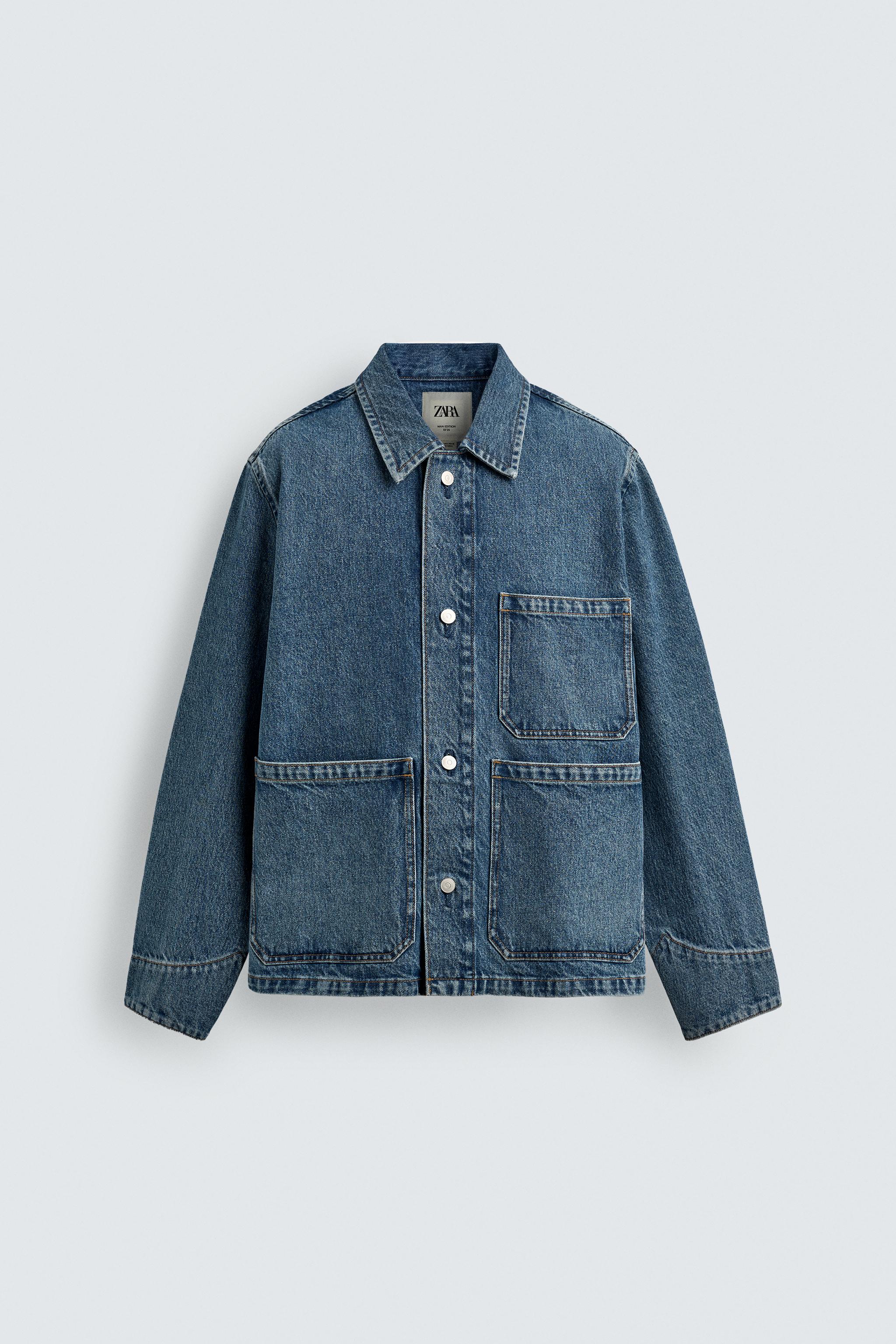 RELAXED FIT DENIM JACKET WITH POCKETS