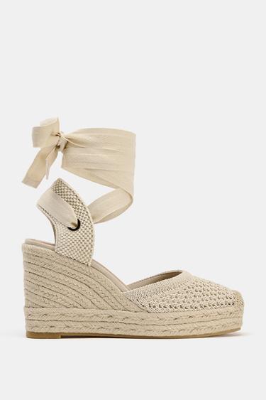 PLATAFORMA ATADA COMBINADA - Blanco Crudo de Zara