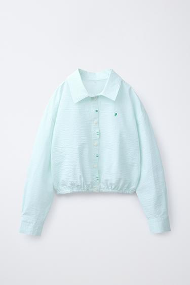 CAMISA RAYAS PENN © - Verde / Crudo de Zara - Imagen 0
