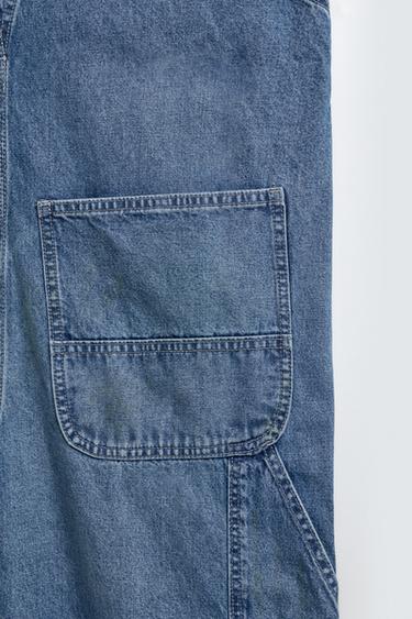 SALOPETTE EN DENIM BAGGY FIT - Bleu clair de Zara - Image 10