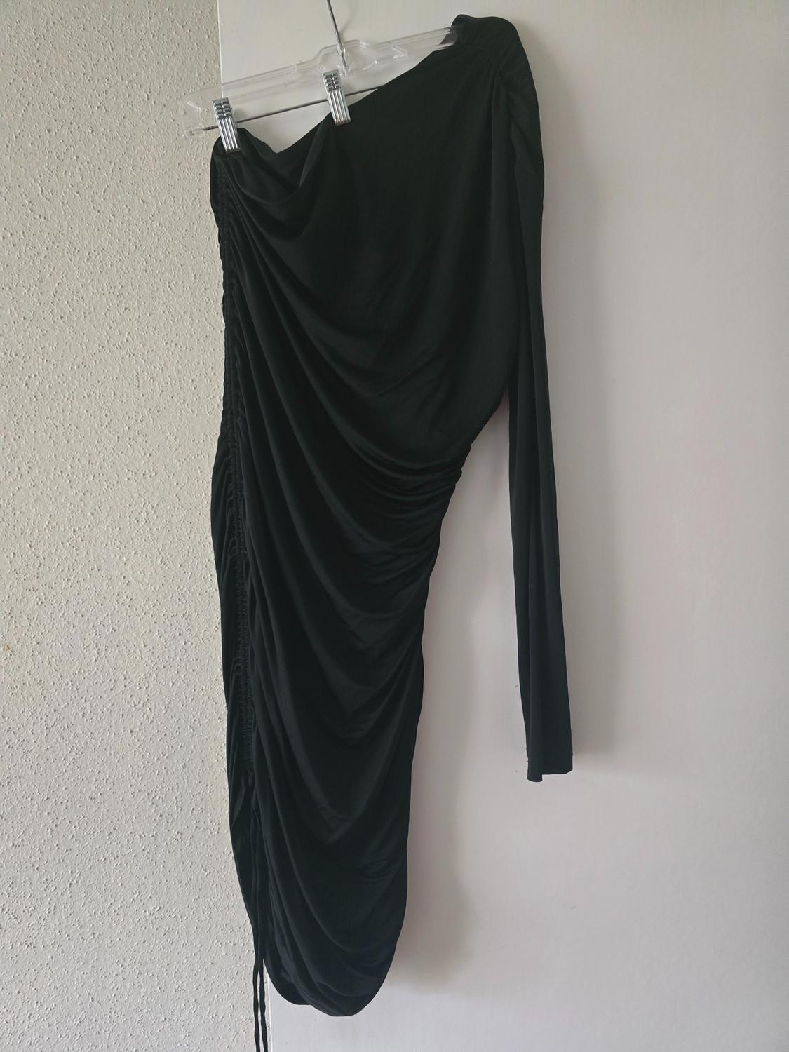 RUCHED ASYMMETRIC DRESS