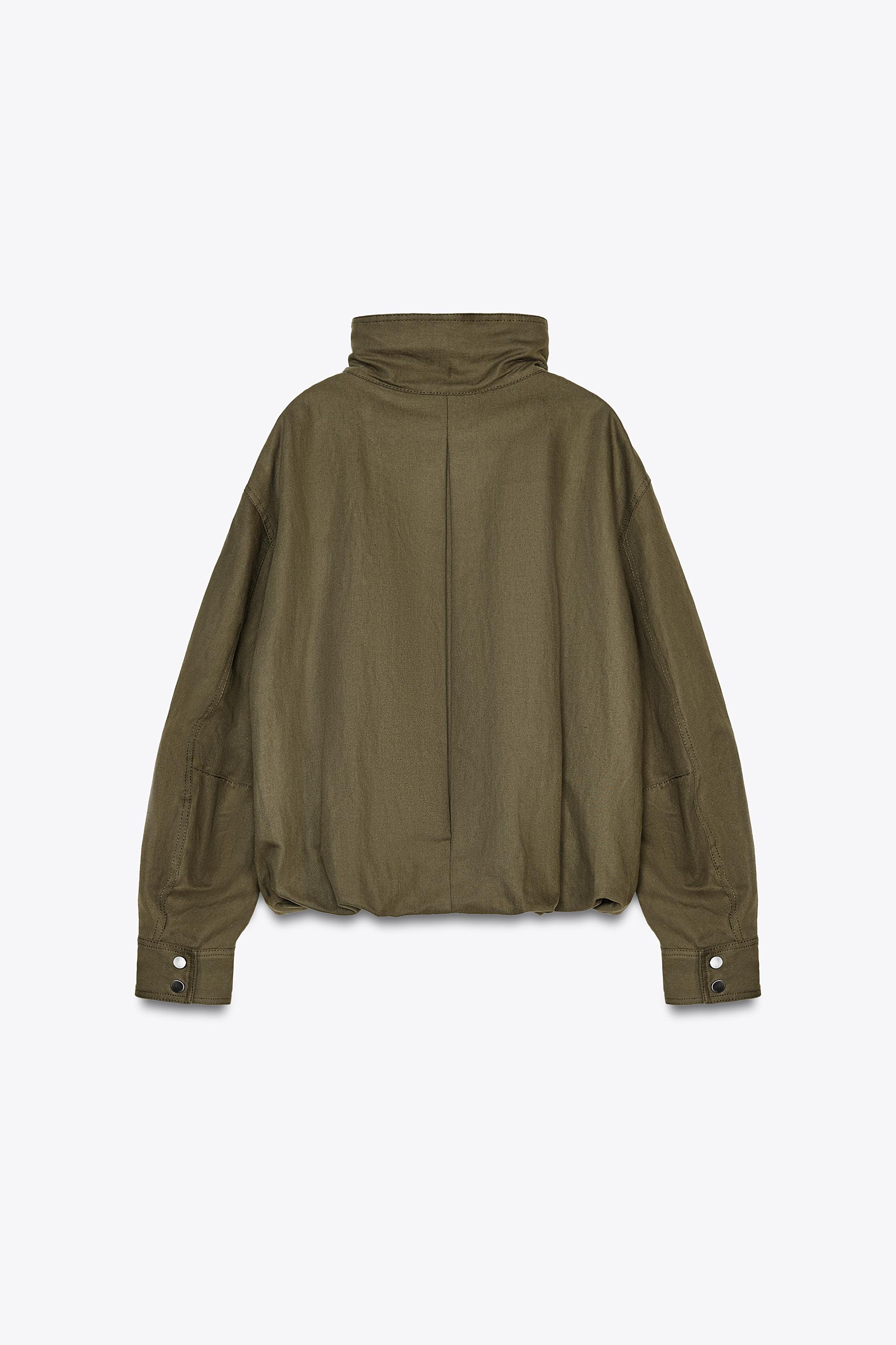 ZARA - 新品ZARAオーバーサイズショートZIPジャケットLの通販
