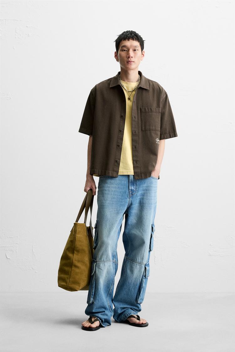 Camicia E Jeans Marrone E Jeans CAMICIA RELAXED FIT Marrone ZARA