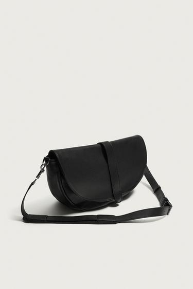 LEATHER CROSSBODY BAG — Black 2