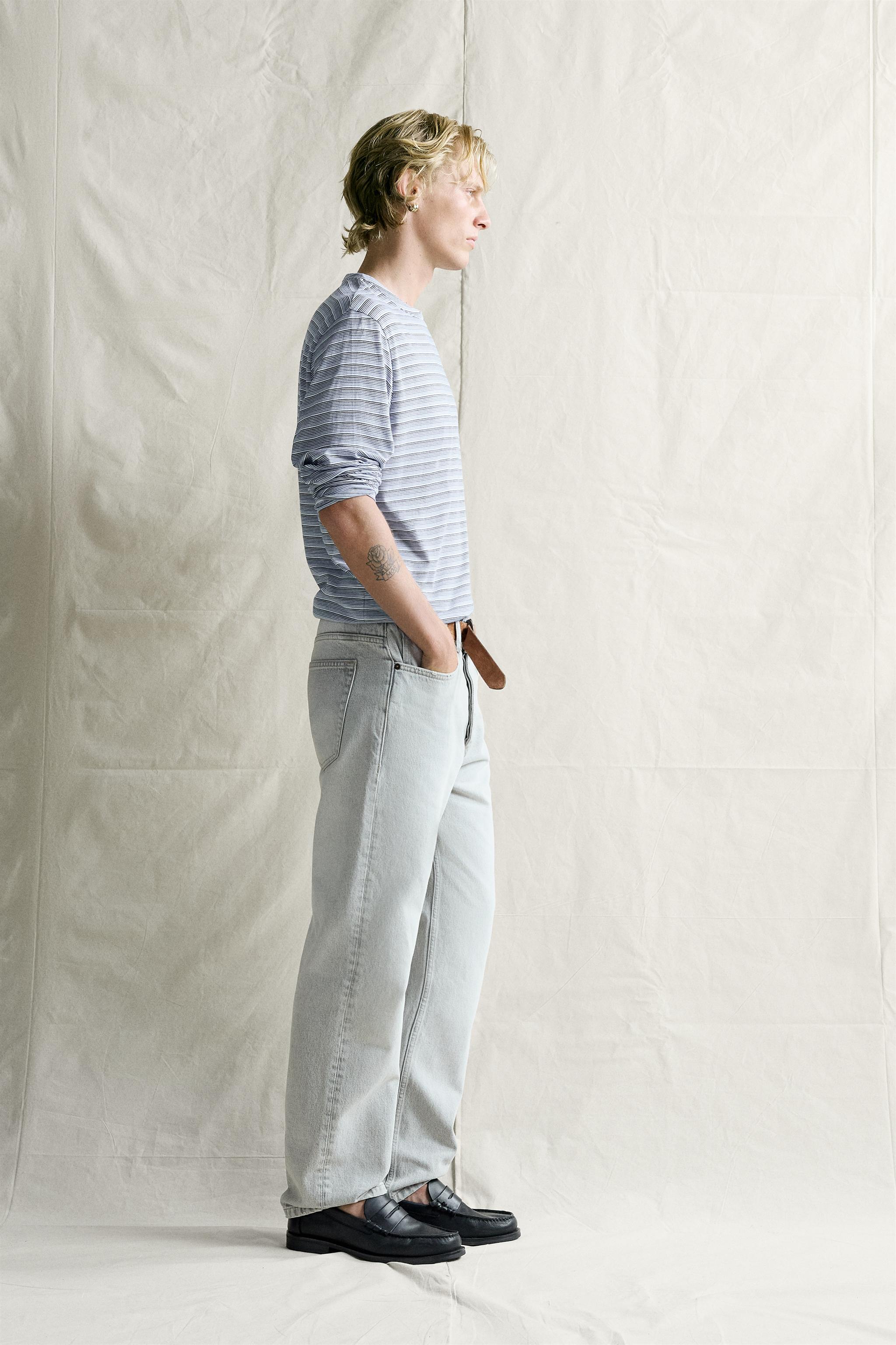 T-SHIRT LÉGER JACQUARD RAYURES