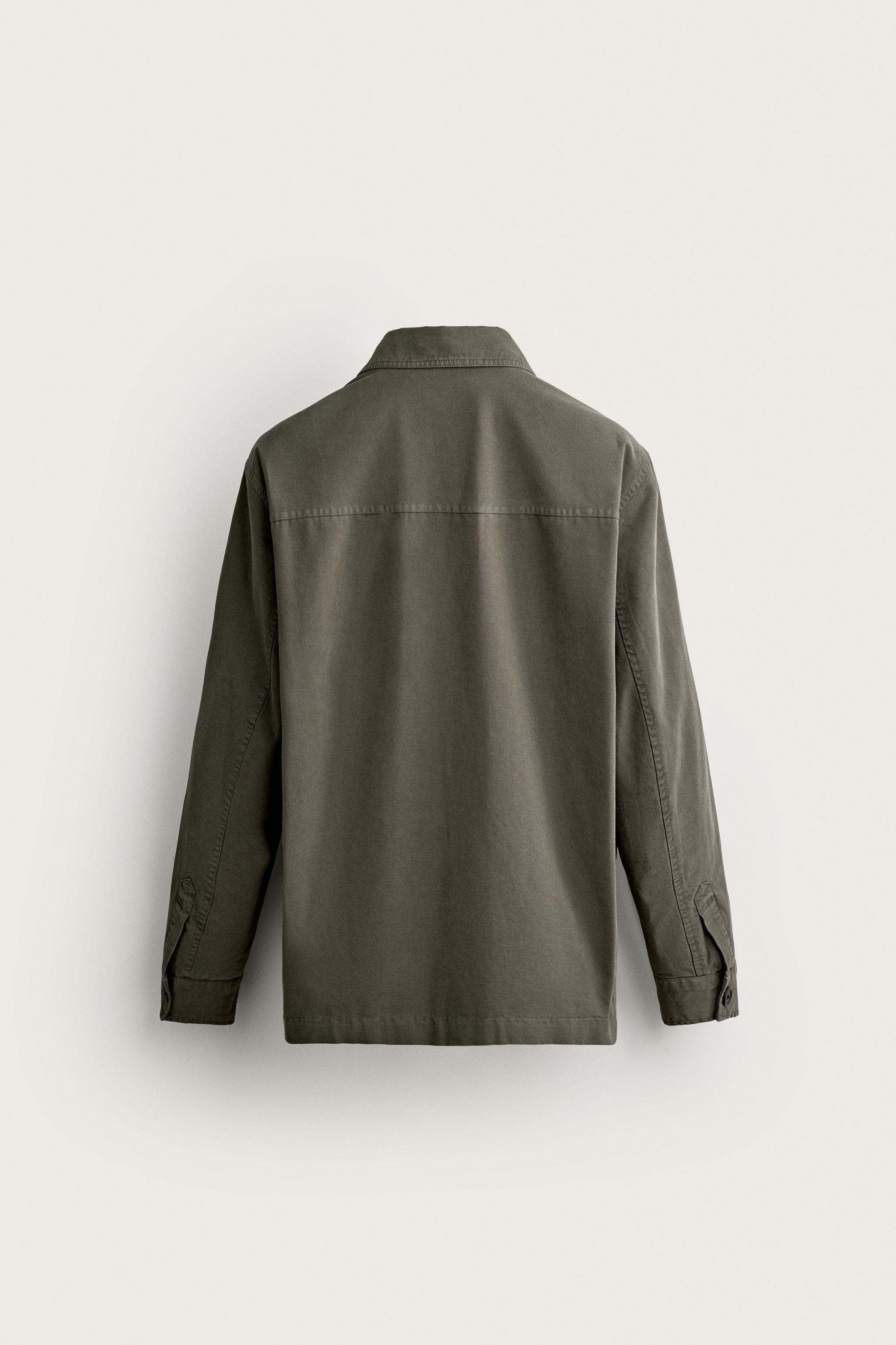 REGULAR FIT POCKET OVERSHIRT