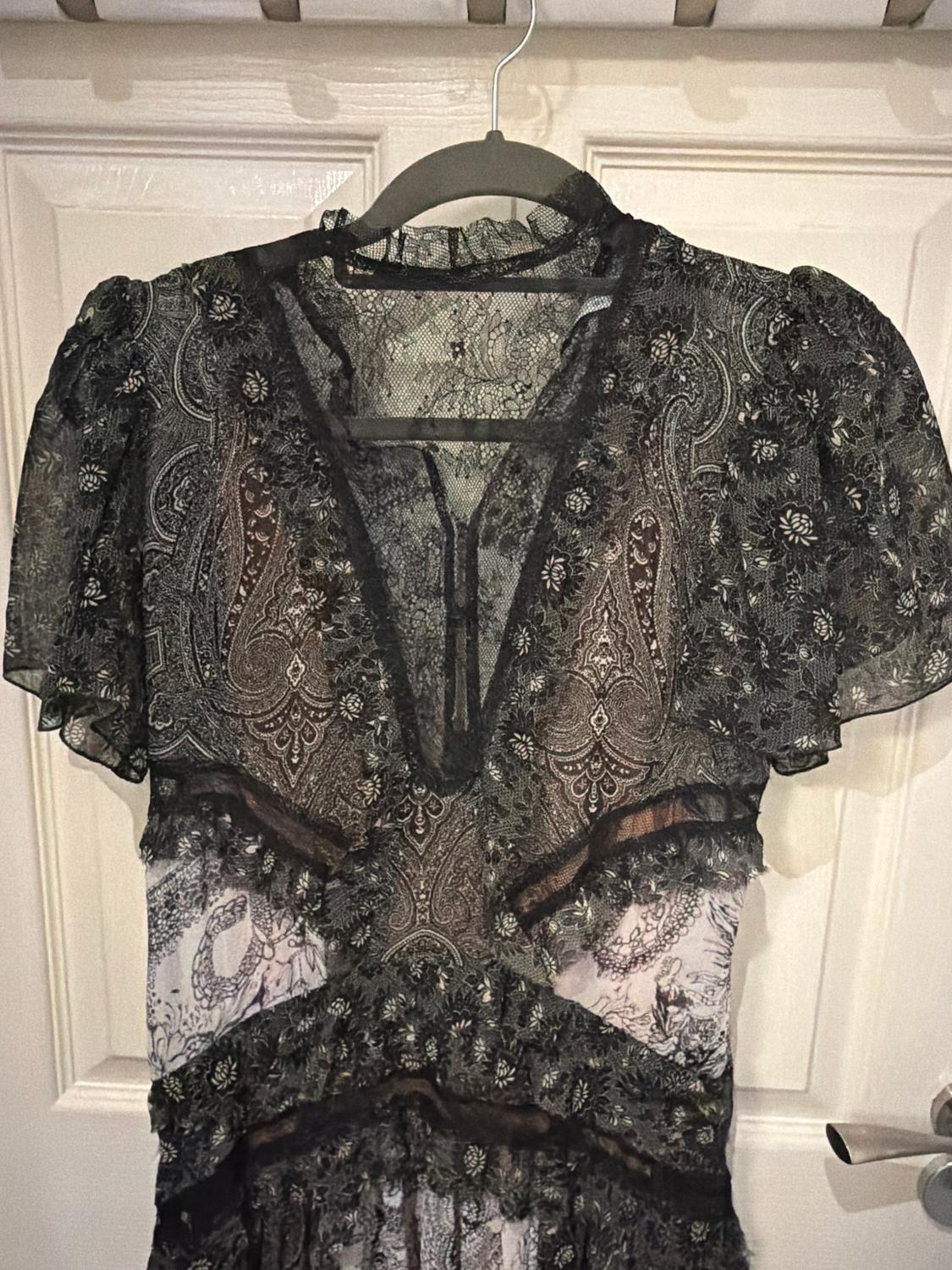 CONTRASTING LACE DRESS - LIMITED EDITION - Image 4