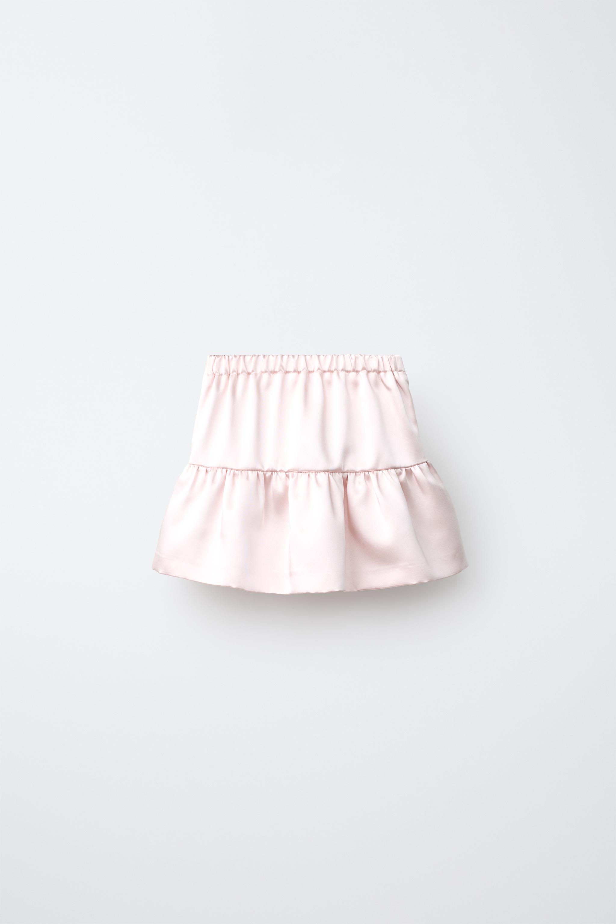 SATIN BOW SKIRT