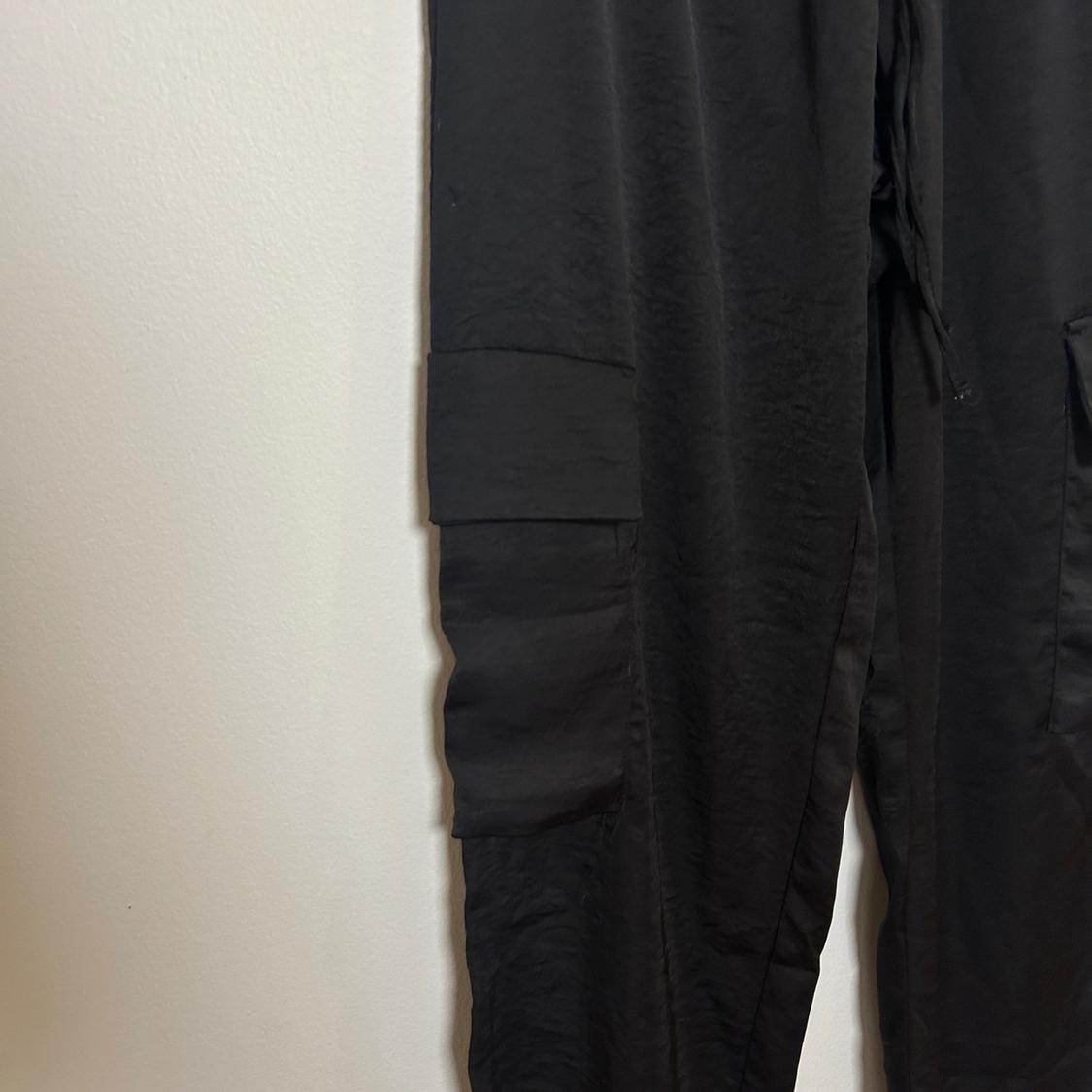 SATIN EFFECT CARGO PANTS - Image 3