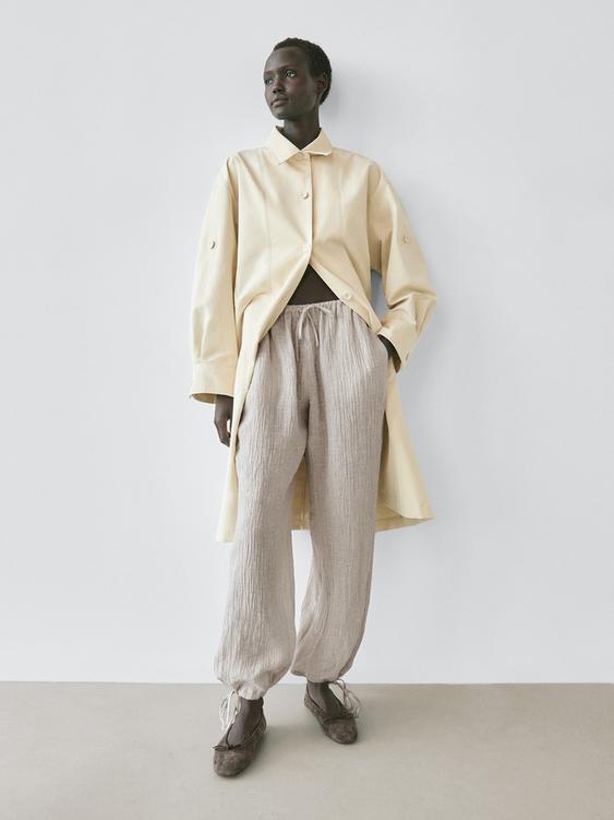 100% linen pants