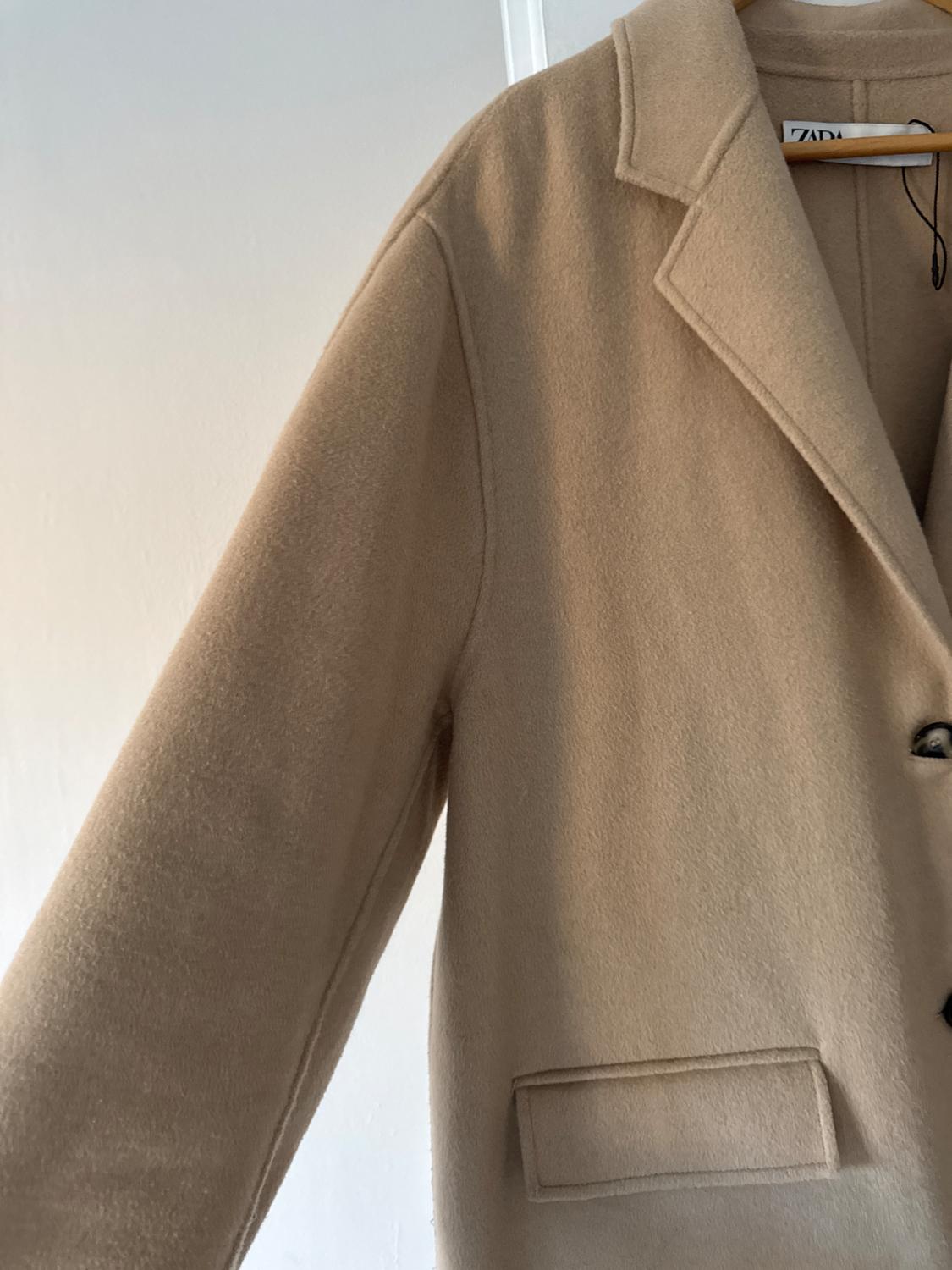 ZW COLLECTION DOUBLE-FACED WOOL BLEND COAT - Image 3