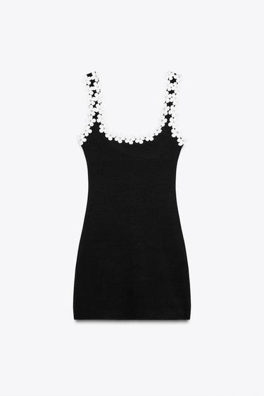 Zara HARDWARE SHORT DRESS - Black - Image 0