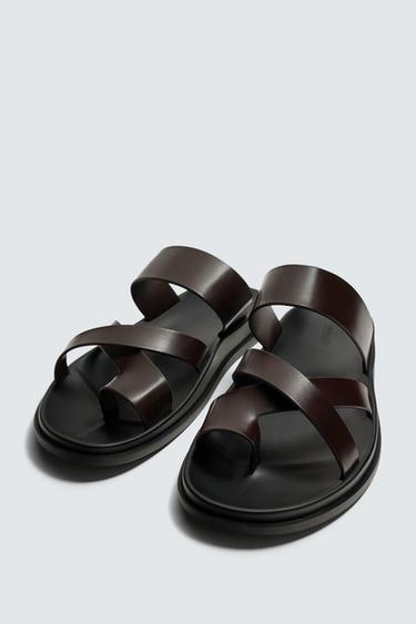 SANDALES À BRIDES - Bordeaux de Zara - Image 4