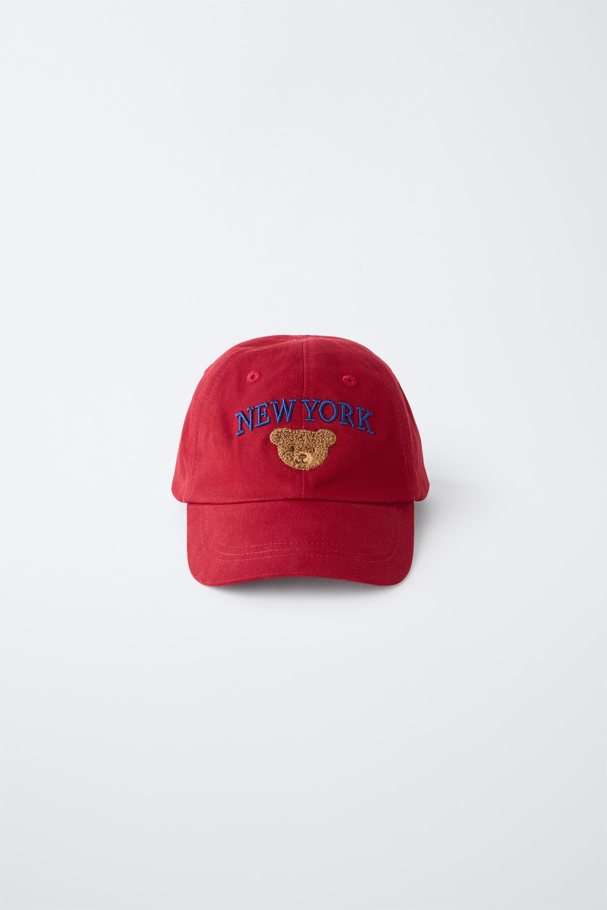 VARSITY EMBROIDERED CAP — Red