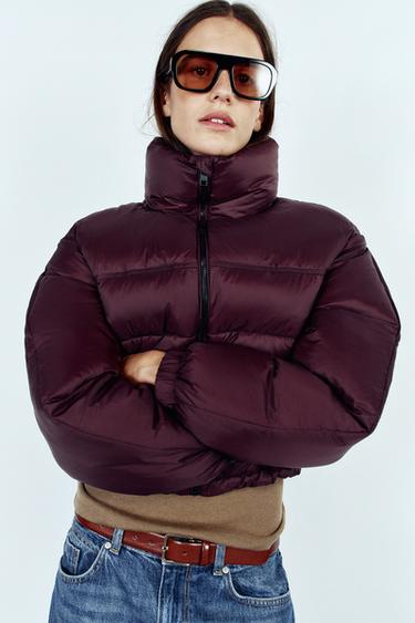 WIND-RESISTANT PADDED ANORAK — Eggplant 1