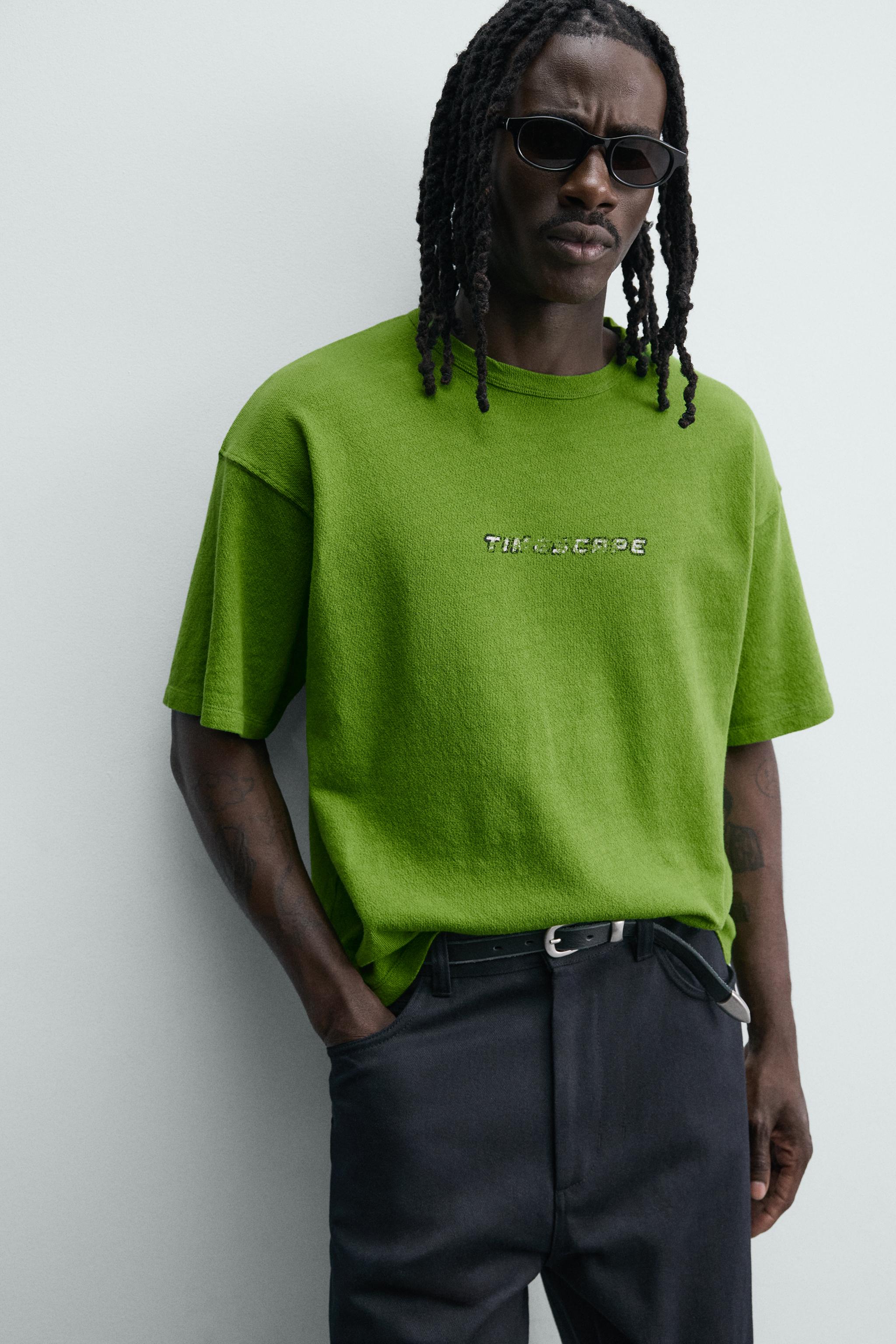 T-SHIRT RELAXED FIT À IMPRIMÉS DÉLAVÉS