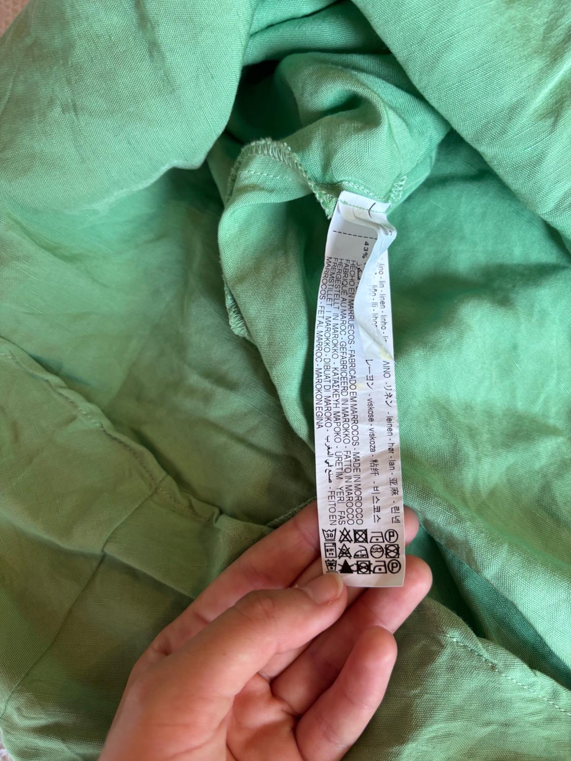 LINEN BLEND DRESS WITH CUT-OUT DETAIL - Image 8