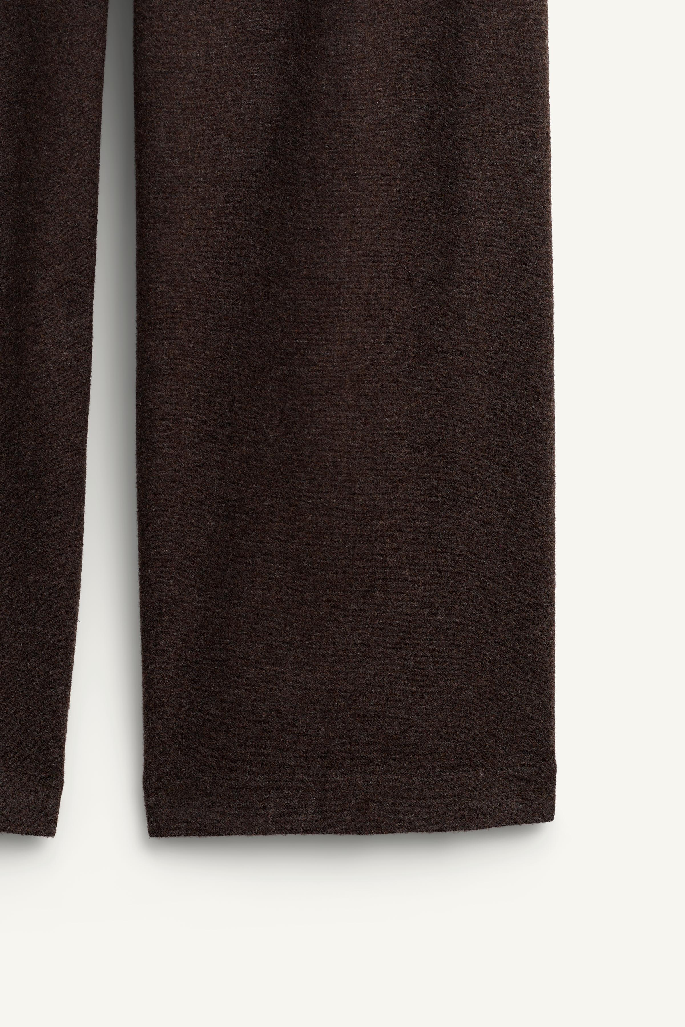 LIMITED EDITION CHAIN WOOL WIDE FIT PANTS