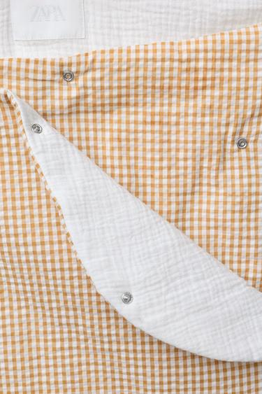 GINGHAM BABY WRAP - Mustard by Zara - Image 2