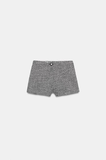 BERMUDAS ESTRUCTURA - Blanco / Negro de Zara - Imagen 0