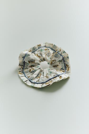 Zara TWO-PACK OF BOHO PRINT SCRUNCHIES - Pink