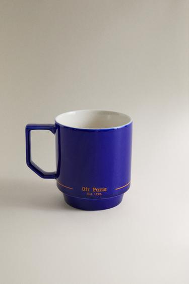 STONEWARE MUG | 0FR. PARIS - أزرق الخاص بـ Zara - صورة 0