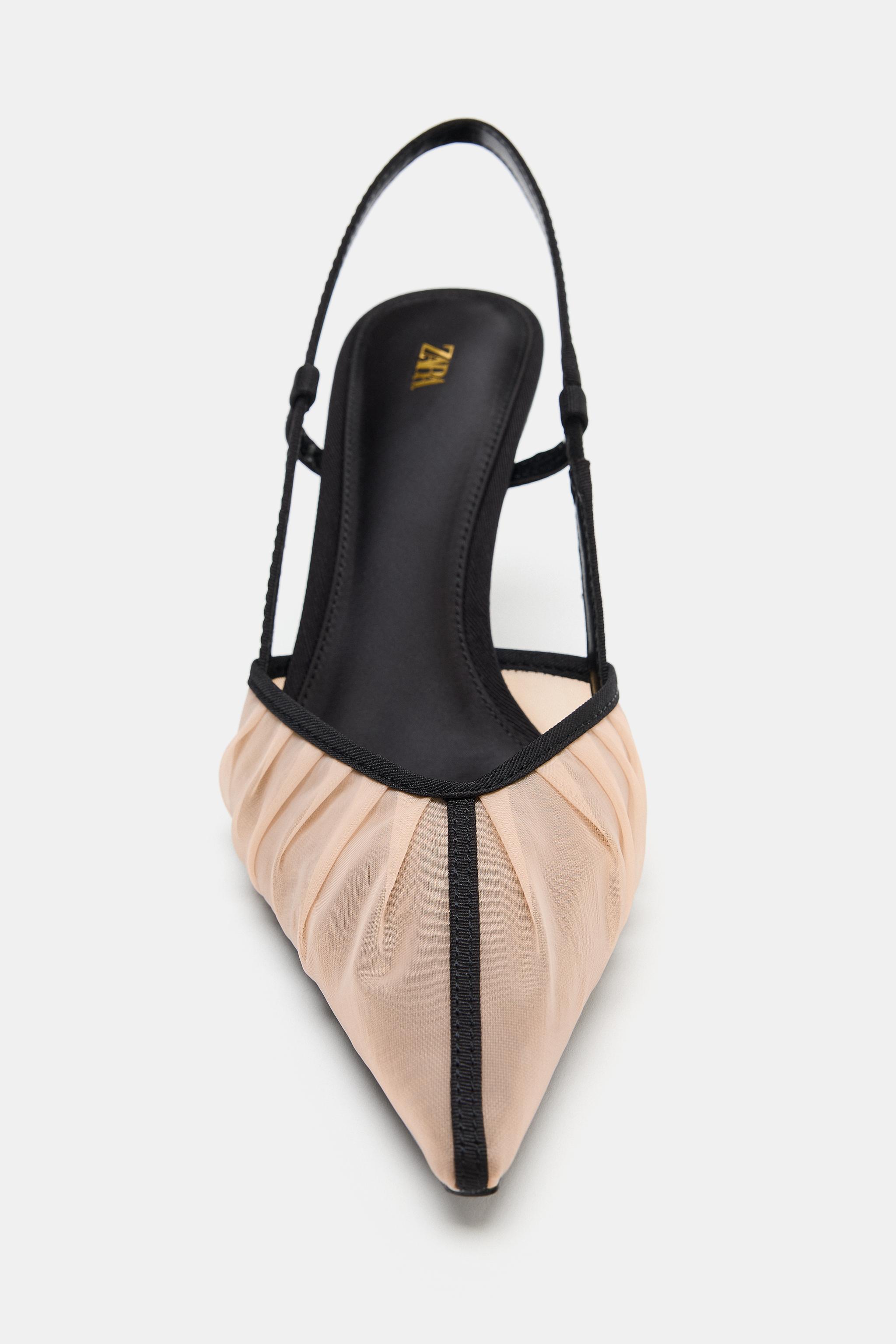Женские туфли Zara MESH HEELS — фото 4