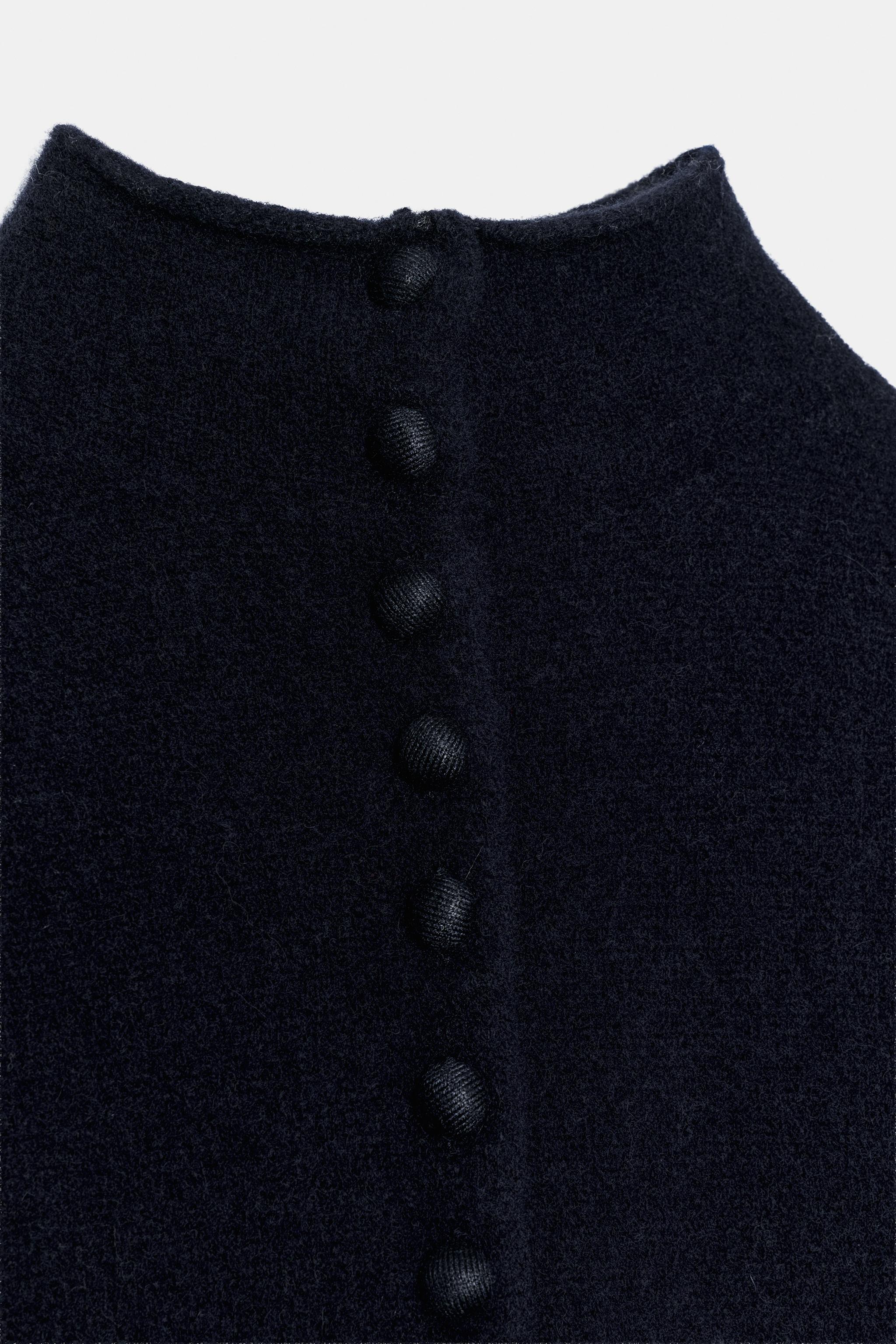 100% WOOL HIGH-NECK JACKET