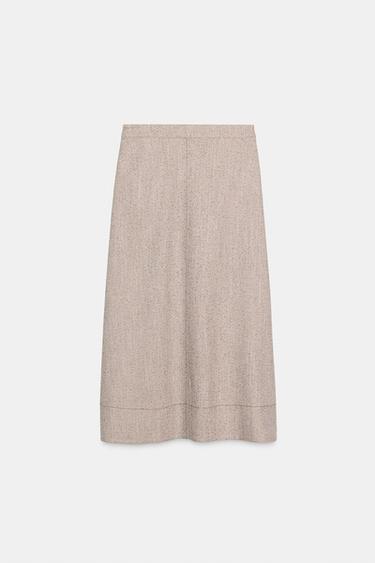 CAPE MIDI SKIRT - camel by Zara - Image 5