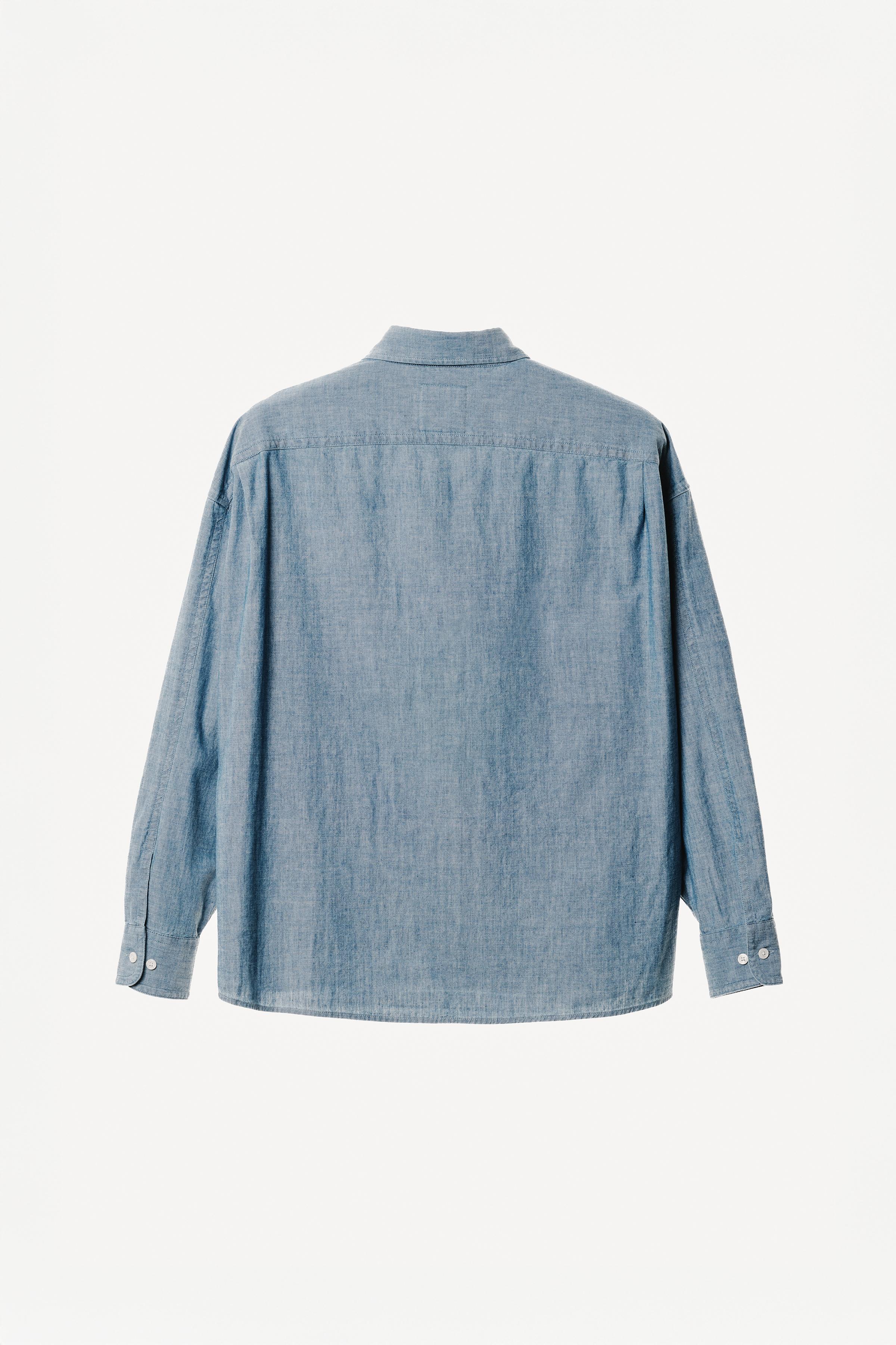 EMBROIDERED BOXY FIT CHAMBRAY SHIRT WILLY CHAVARRIA X ZARA