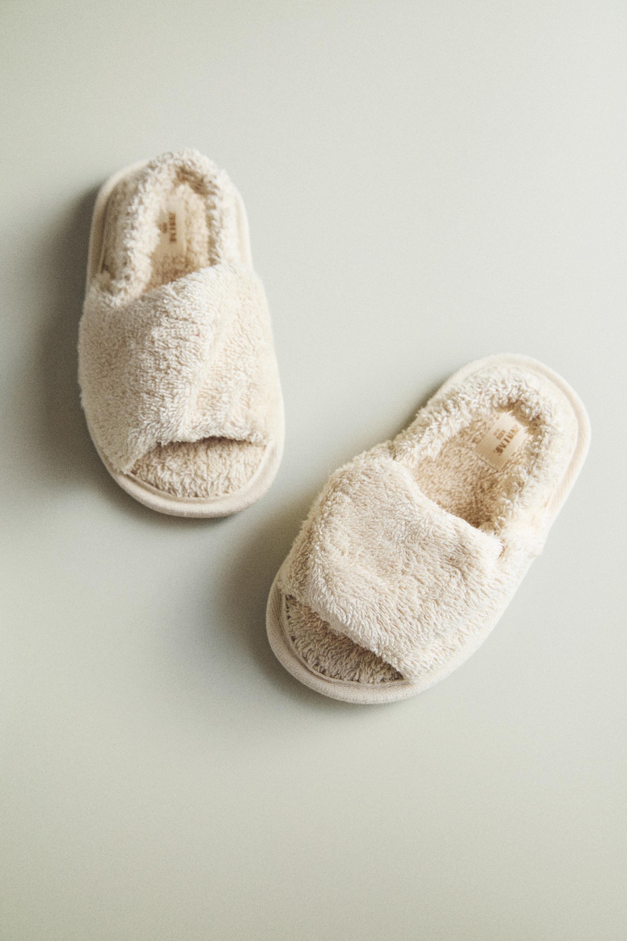 Детские сандалии Zara KIDS TERRY SLIDE SLIPPERS — фото 6