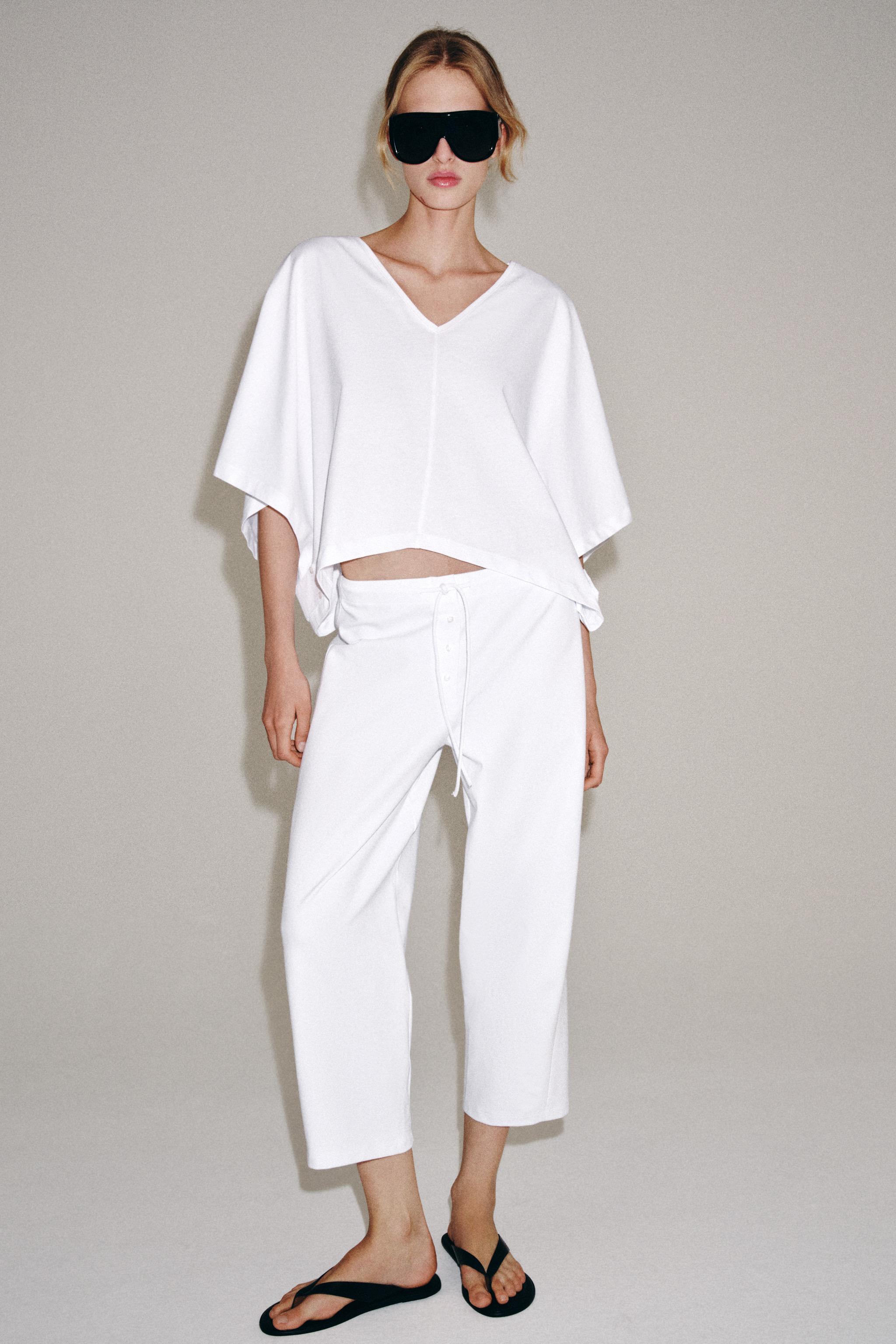 T-SHIRT CAPE EN COTON