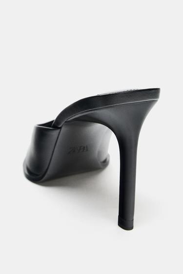 CHAUSSURES À TALONS ET BRIDES ARRIÈRE - Noir de Zara - Image 5