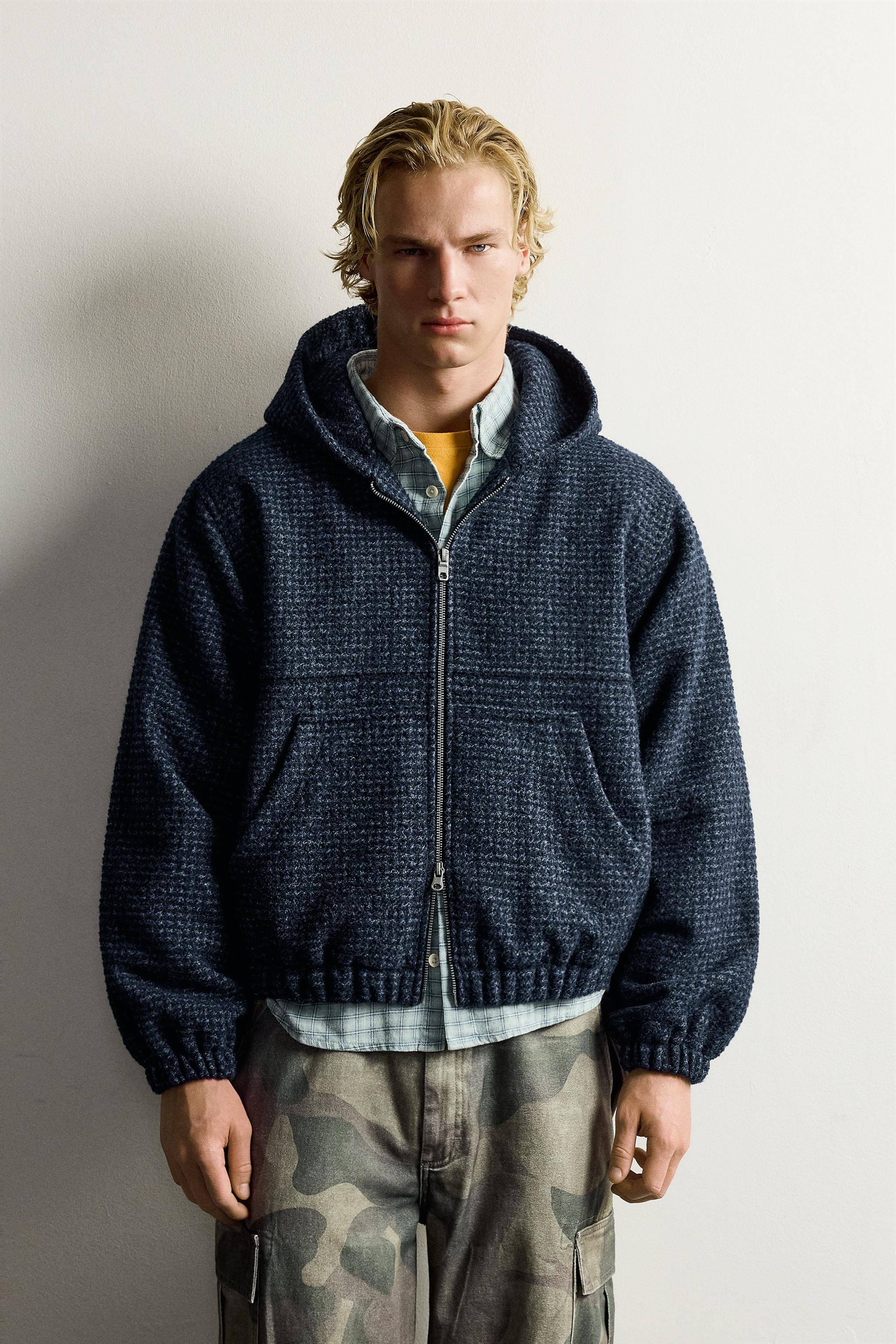 BLOUSON MATELASSÉ CARREAUX CAPUCHE