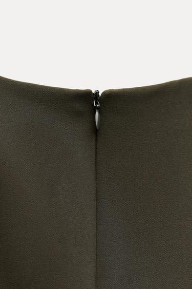 ZW COLLECTION DRAPE MİDİ ELBİSE_8