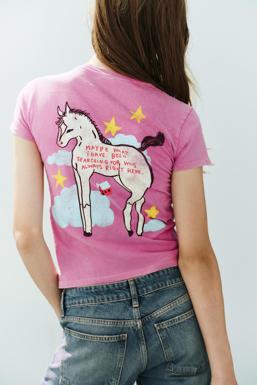 FIORENZA ART WASHED EFFECT T-SHIRT